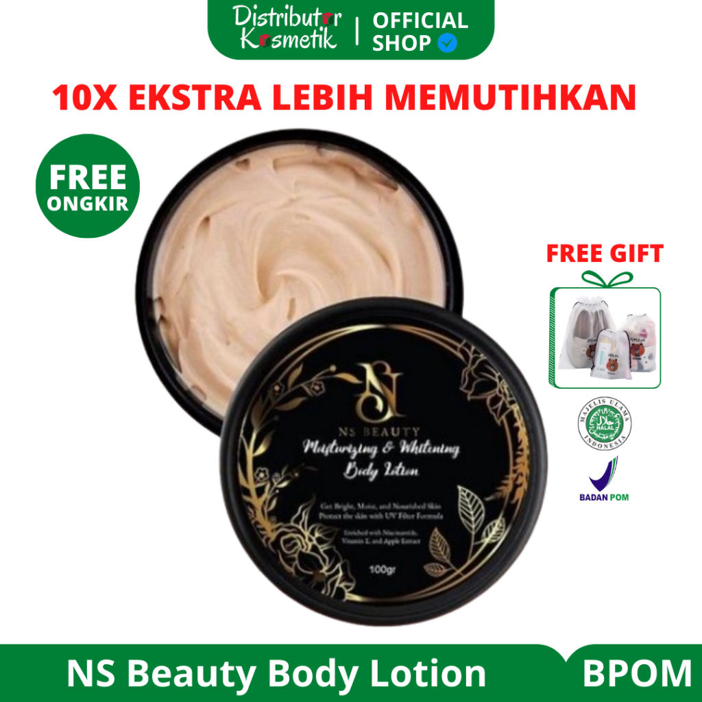 [ Agen Resmi ] NS BEAUTY HB Lotion Pemutih Terampuh 10x Ekstra Whitening BPOM