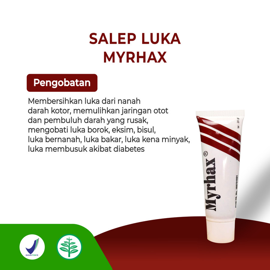 Promo Salep Myrhax obat oles borok luka bakar diabetes membusuk cepat kering bernanah luka kena miny
