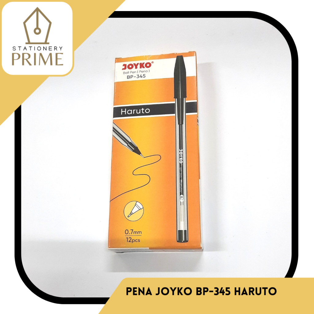 

Pulpen Joyko Haruto BP 345 / Ball Pen BP-345 0.7 mm Ballpen Cabut