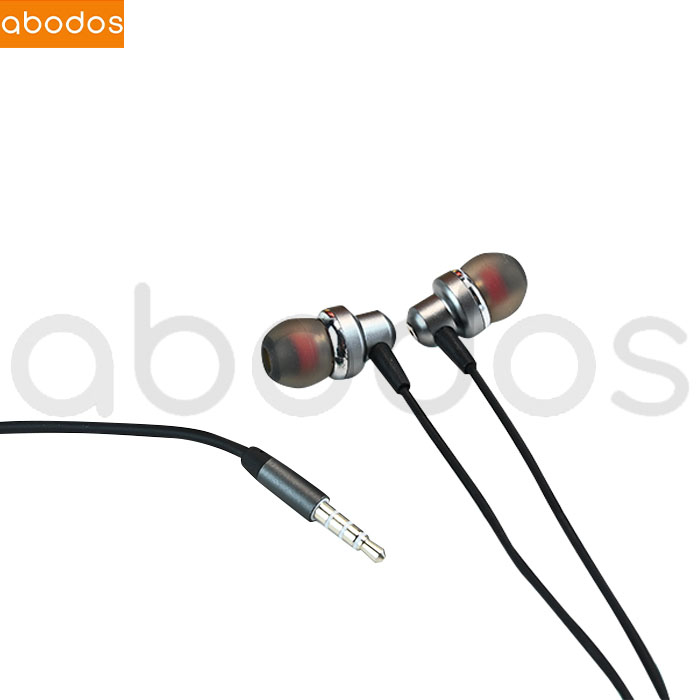 Abodos Stereo In-Ear Headphone Dengan Mic + Kabel Jack 3.5mm