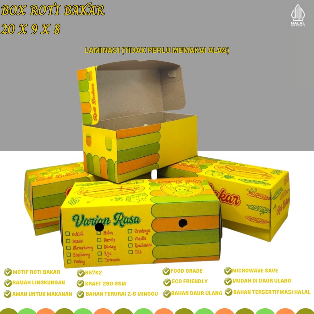 Box Roti Bakar Toast Box (B57K2-20X9X8 Cm)