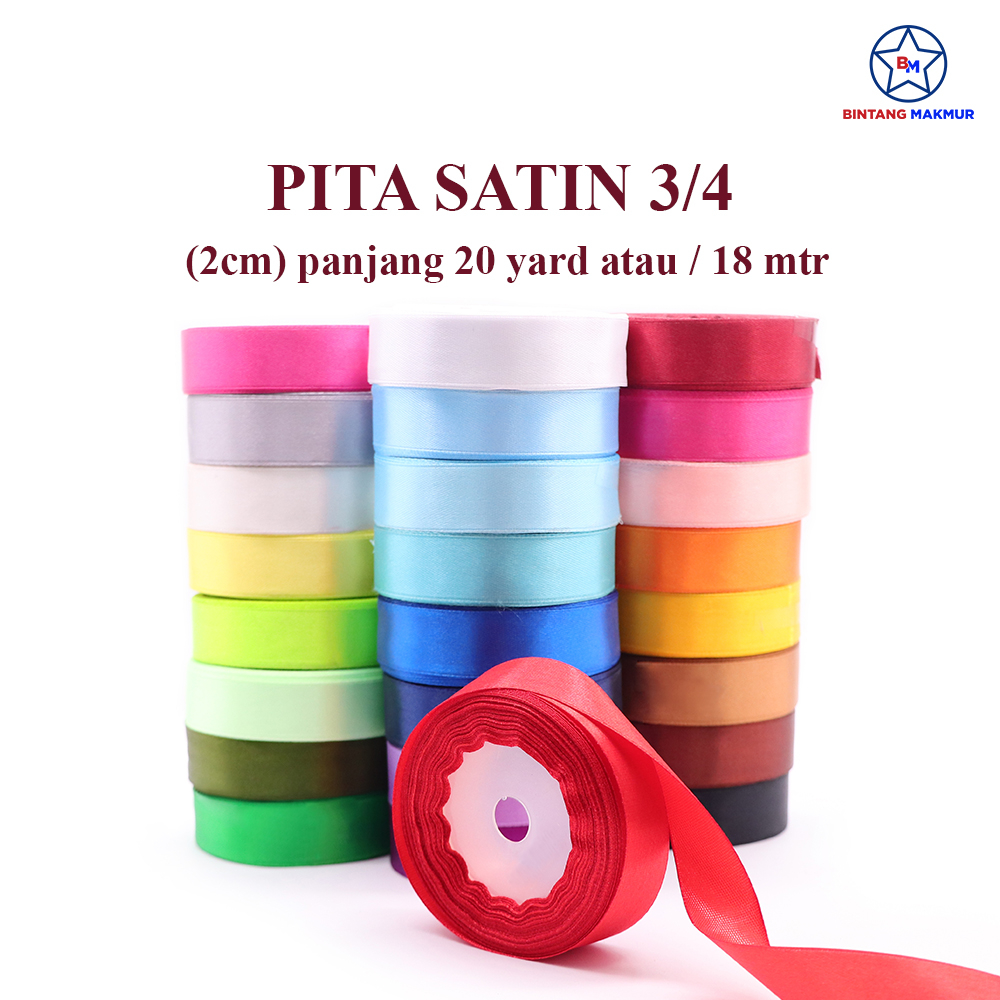 

Bintang Makmur - Pita Satin 3/4inch (2cm) 20Yard
