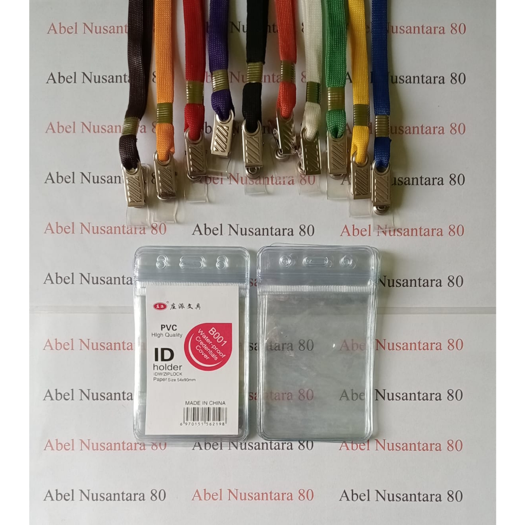 

Paket ID Card Zipper 6,5x9CM + Tali ID Card 1CM Jepit Besi Isi (10 Paket)