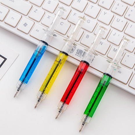 MMM Pulpen Tulis Bentuk Jarum Suntik Lucu Korean Syringe Ballpoint Pen Souvenir Aesthetic Fancy Pena Alat Tulis Anak Sekolah Murah Import