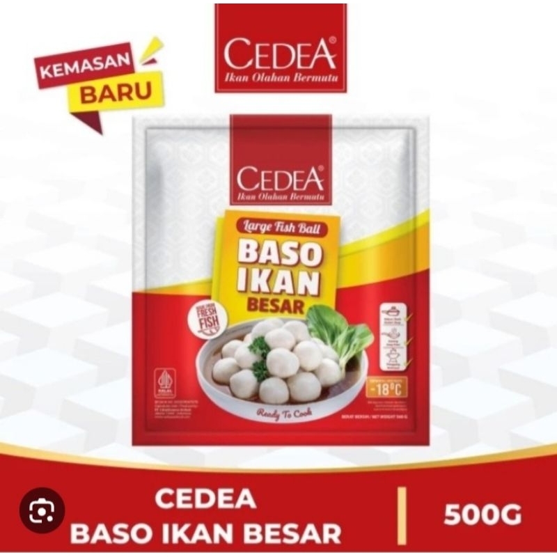 

Cedea Bakso Ikan Besar / Baso Ikan Original | Berat Bersih 500 gr