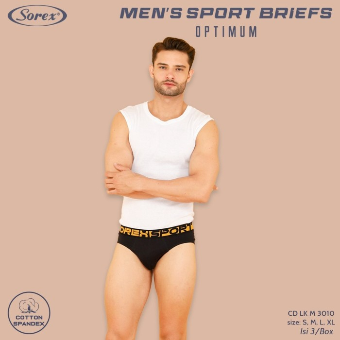 CD Sorex Men’s Sport Brief LK M 3010 | Celana Dalam Pria Sport Katun