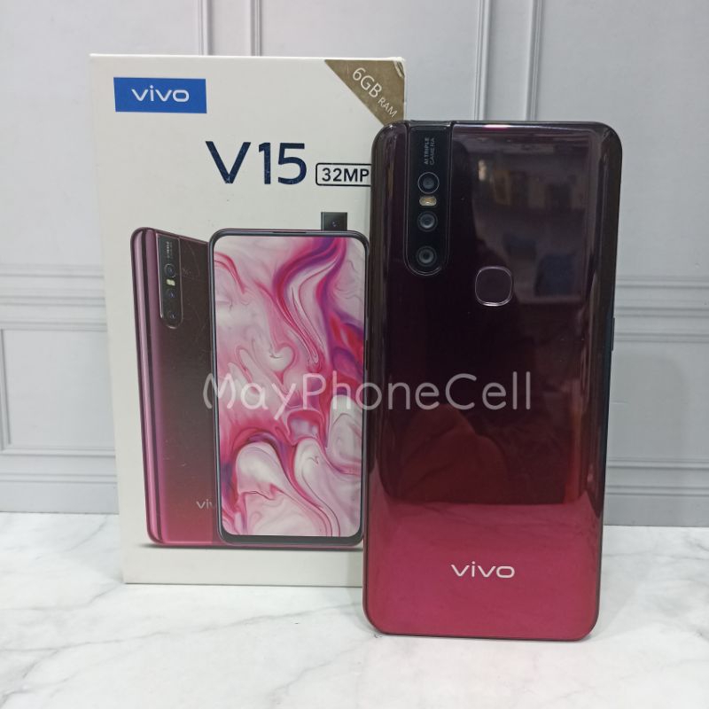 Vivo V15 Ram 6GB Internal 64GB 6/64 Handphone Second Fullset Batangan ex Garansi Resmi