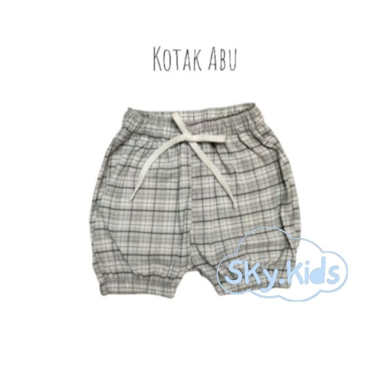 Celana pendek Bloomer Anak bayi motif kotak by _sky kids //celana anak//celana pendek anak//