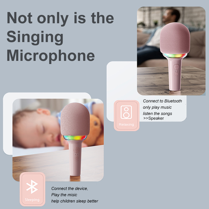 【READY STOCK】L8 Wireless Karaoke Microphone Handheld Mic With Speaker