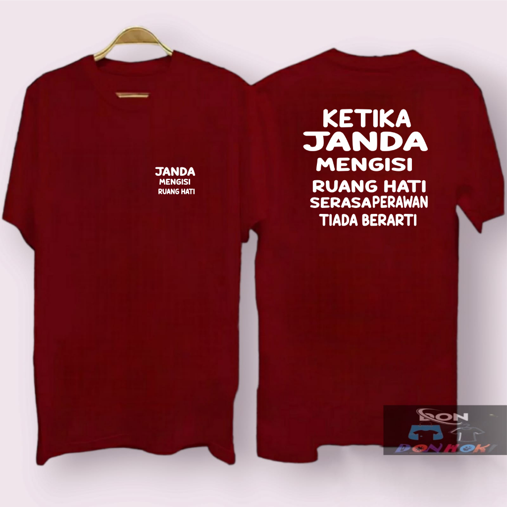 Cod/Kaos Ketika Janda Megisi Ruang Hati Kaos Terlaris Kualitas Terjamin Kaos /Kaos Murah Kaos Cowok Pakiaan Pria Wanita Kaos Distro Kaos Pria Dan Wanita atasan pria