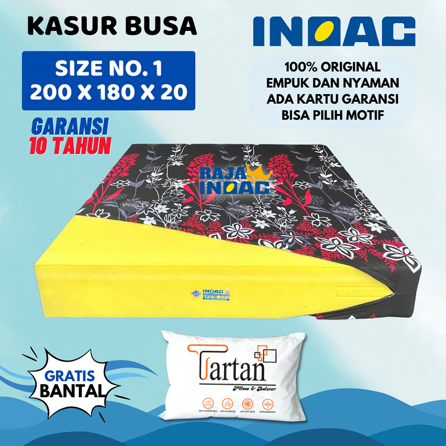 [200x180x20] Kasur Busa INOAC Original Garansi 10 Tahun Ukuran NO 1 - EPV Density 16