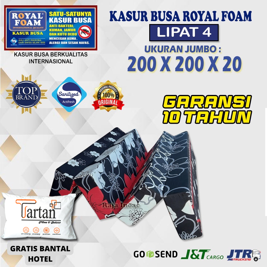 Kasur Busa Lipat ROYAL FOAM Jumbo Ukuran 200X200X20 cm Original Garansi 10 Tahun - Raja Inoac