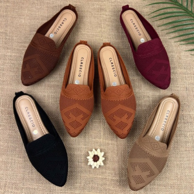 MARASYAFFA - SEPATU FLAT RAJUT WANITA SF 56