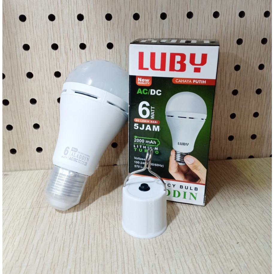 Lampu Emergency LUBY Aladdin Lampu LED Emergency 6W 8W 10W 12W 16W