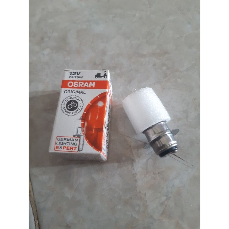 KIM - Lampu Depan Halogen TEMBUS KABUT DAN HUJAN Bebek Matic Supra mio beat jupiter Shogun Original Osram