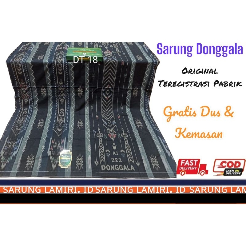 Sarung Donggala Katun A1 222 Motif Printing Original