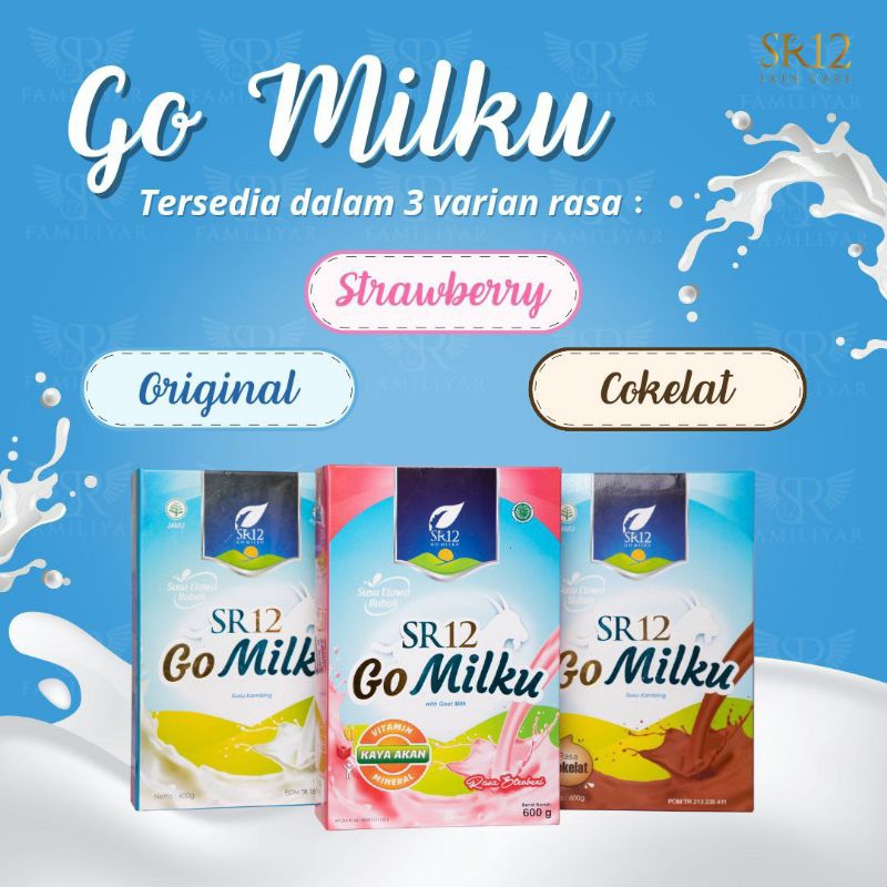 

GO MILKU SR12 600gr/susu kambing etawa/no bau prengus