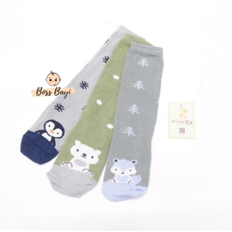 WINTEKU - Long Baby Socks / Kaos Kaki Bayi Panjang Motif