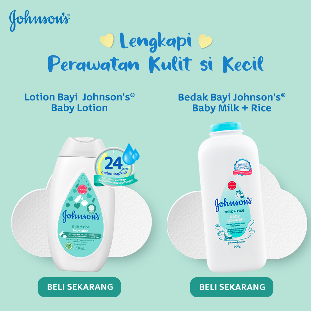 ❤ZJ❤ JOHNSONS Top to toe | Johnsons Milk + Rice Hair and Body Baby Bath | Sabun Mandi JOHNSONS's Baby Milk + Rice 200ml 400ml