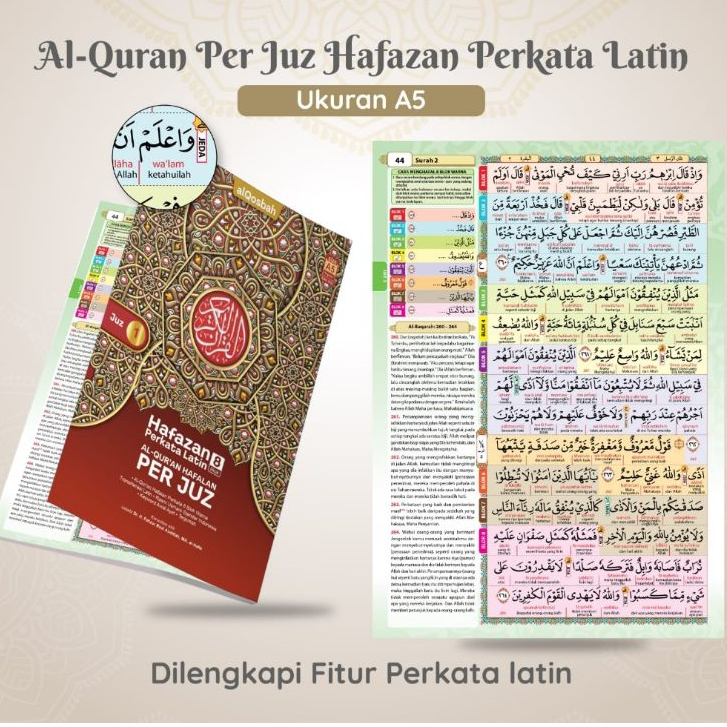 Al Quran Al Madrasah Duo Latin B5 Per Juz (Juz 1-30),Al Quran Duo Latin Perjuz Al Madrasah Hafalan Super Mudah