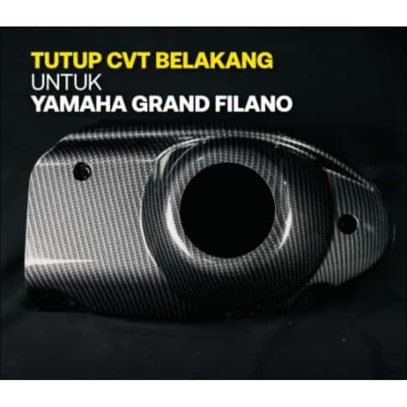 COVER CVT BELAKANG GRAND FILANO NEMO MOTIF CARBON