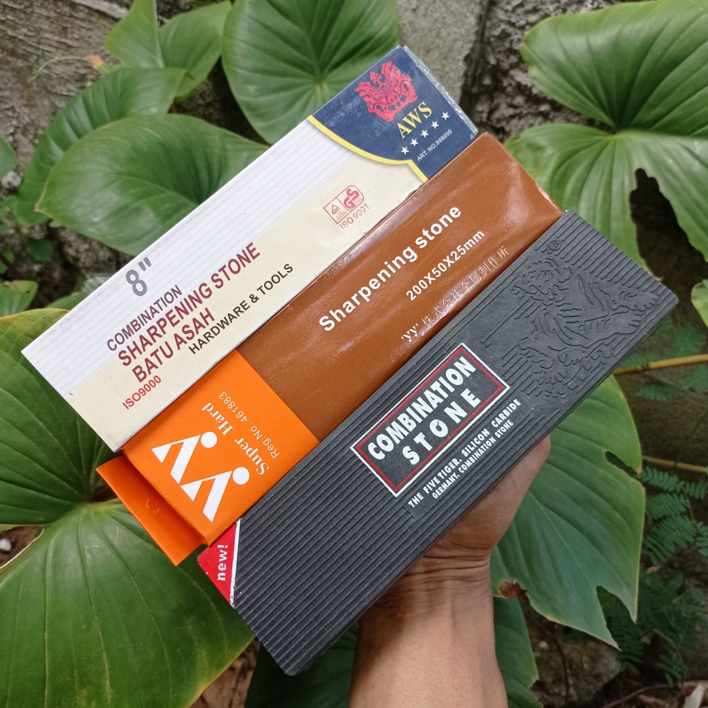 Batu Asahan Golok Super Tajam - Kikir Pengasah Pisau Daging - Batu Gerinda Sabit Arit Rumput