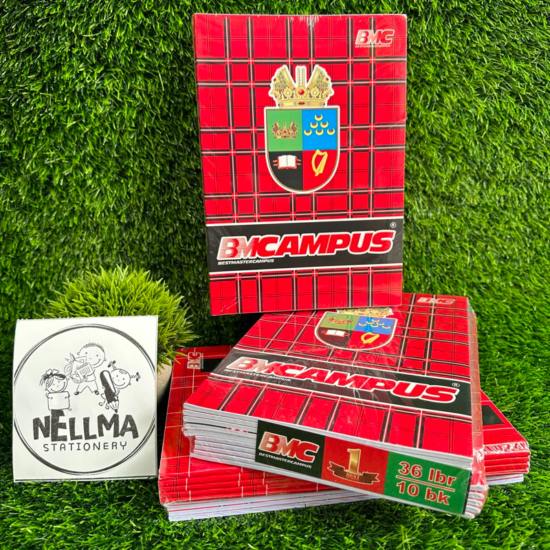 

( 10 Pcs ) Buku Tulis BMC CAMPUS 36 Lembar Buku Tulis Boxy Besar