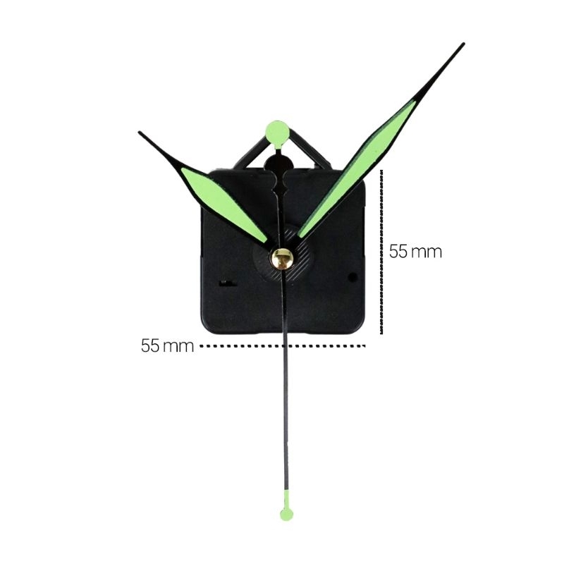 Mesin Jam Dinding DIY Replacement Silent Quartz - S5168 - Black