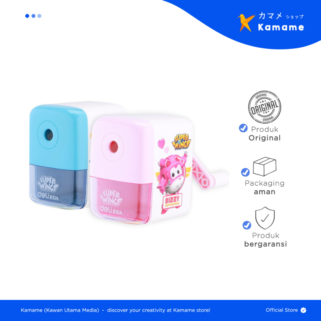 

Deli Rotary Pencil Sharpener - Serutan Putar Meja Otomatis Untuk pensil R10409 - Kamame