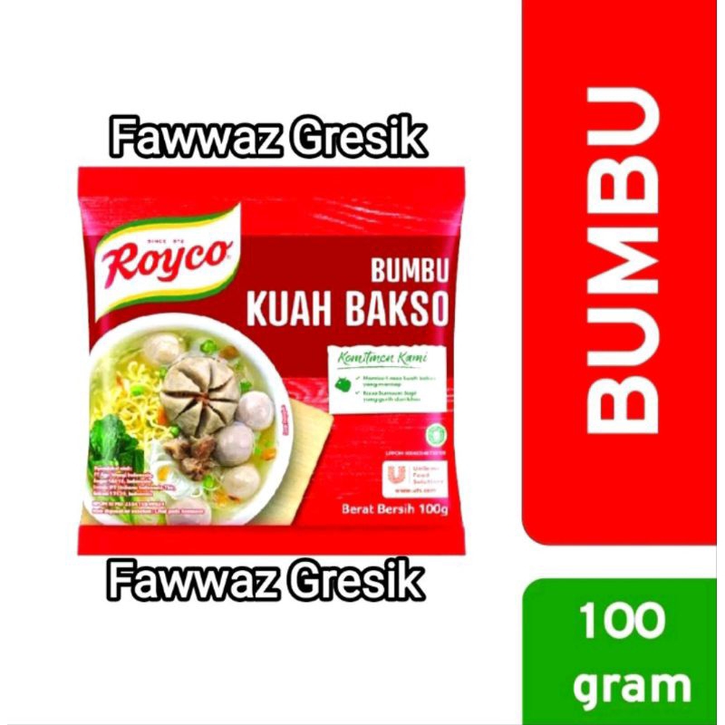 Royco Bumbu Kuah Kaldu Bakso Sapi 100gram / Bumbu Kaldu Kuah Bakso Royco Sapi 100gr