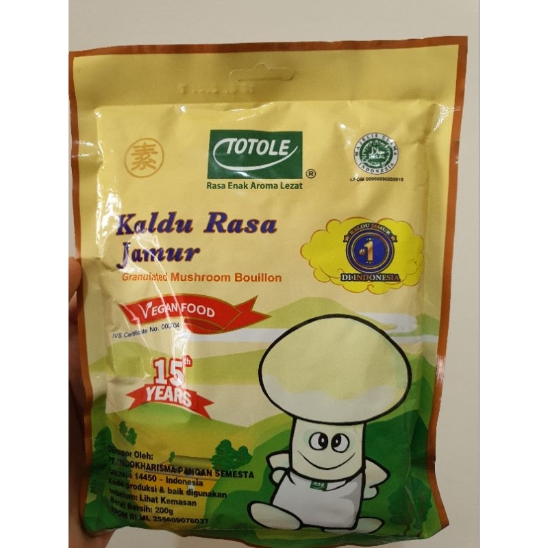 

Totole Kaldu Rasa Jamur Granulated Mushroom Bouillon 200 Gr