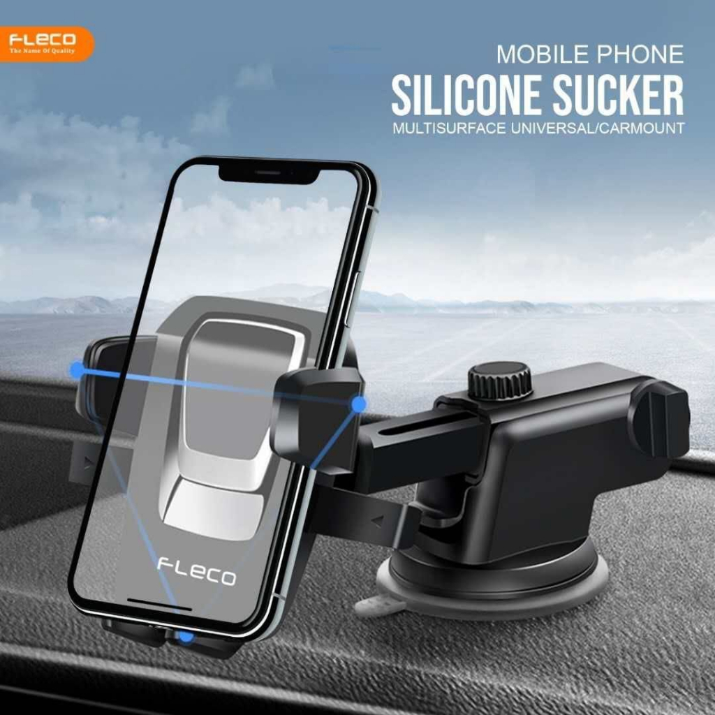 HOLDER MOBIL FLECO FL17 ORIGINAL BISA DI DASBORD DAN KACA UNIVERSAL