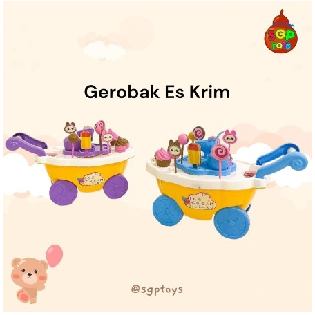 GEROBAK ES CREAM/MAINAN ANAK PEREMPUAN