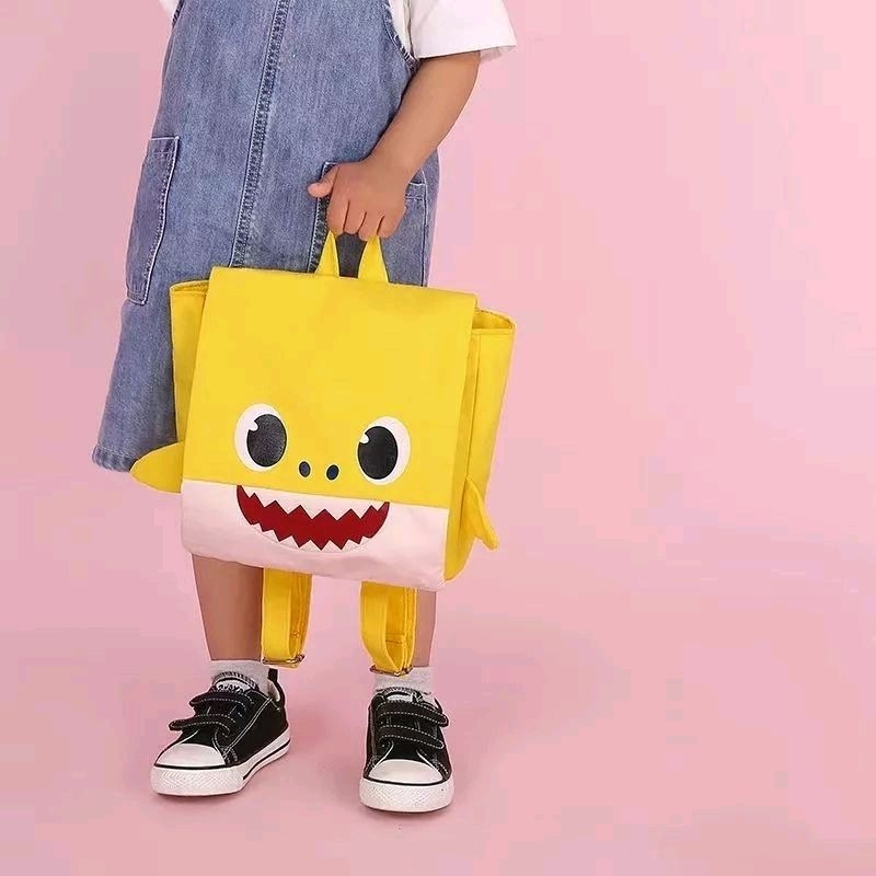 samasuka.shop - Tas Sekolah Anak Perempuan Tk / Tas Anak Laki-Laki Paud / Tas Anak Perempuan Terbaru / Tas Ransel Sekolah Anak Laki-laki Perempuan SD PlayGroup / Canvas Kuning Biru Pink / Kid's Cartoon Backpack