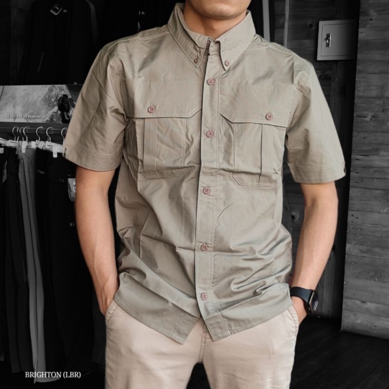 KEMEJA BRIGHTON BREVARD TRENTINO ADVENTURE CONSINA POLOS CASUAL LENGAN PENDEK KEMEJA LAPANGAN  PDL