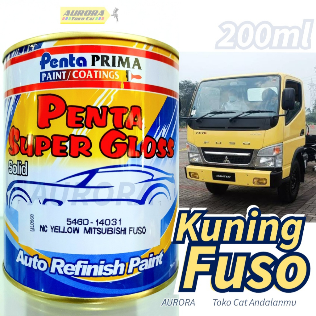 Cat Kuning Truck Penta Super Gloss Yellow Mitsubishi Fuso Truk Canter 200cc