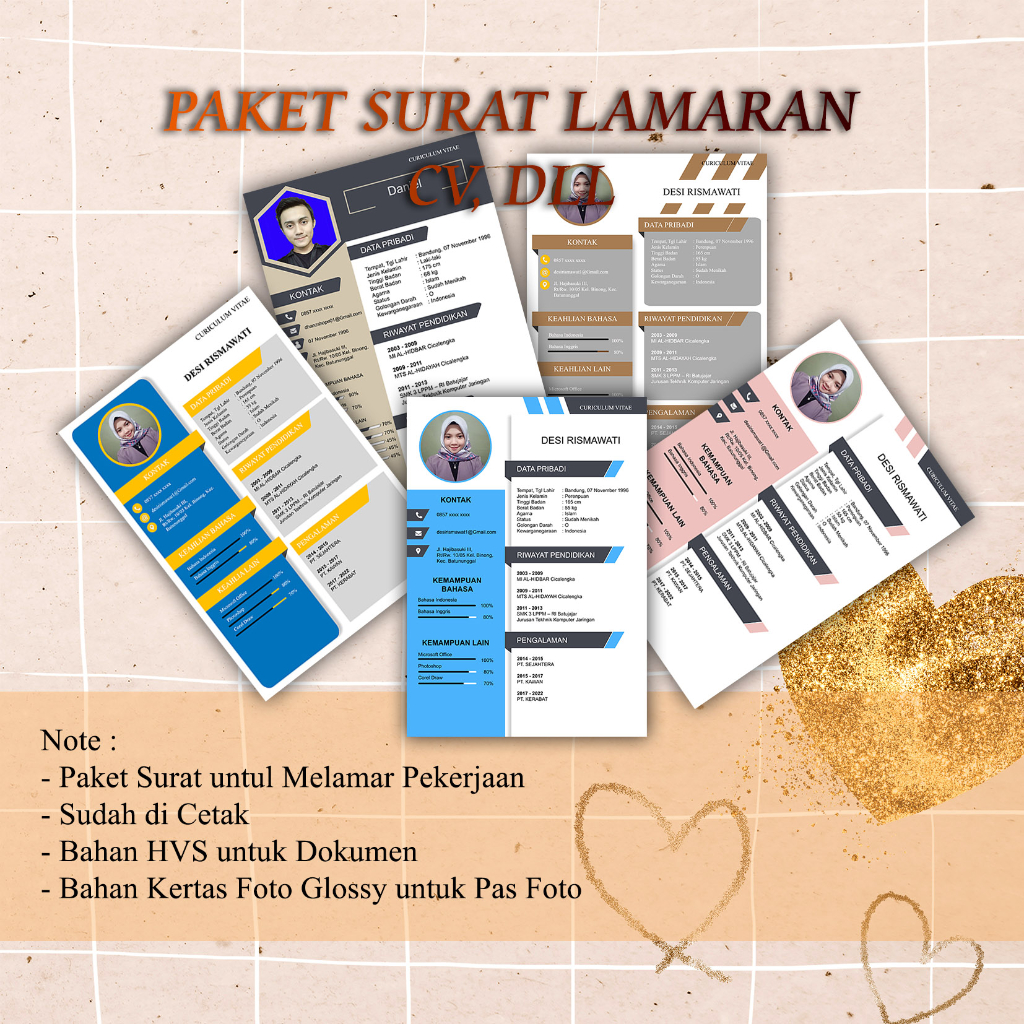 

Surat Lamaran Kerja / Persyaratan Melamar Kerja Paket Komplit
