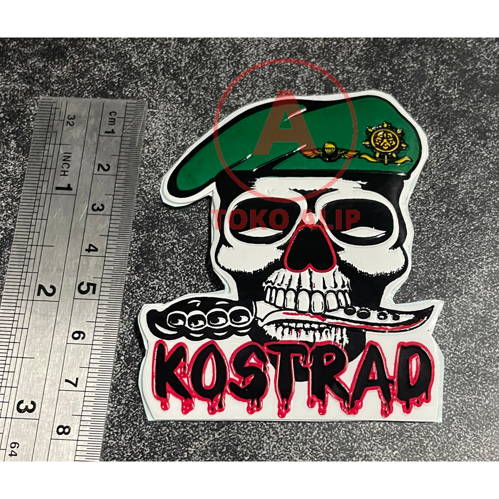 Sticker Kostrad Skullo Sticker Kostrad Stiker Mobil Kostrad