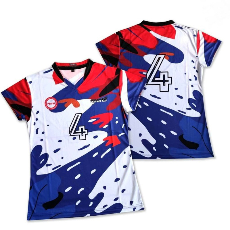 Jersey volly cewe full printing terbaru