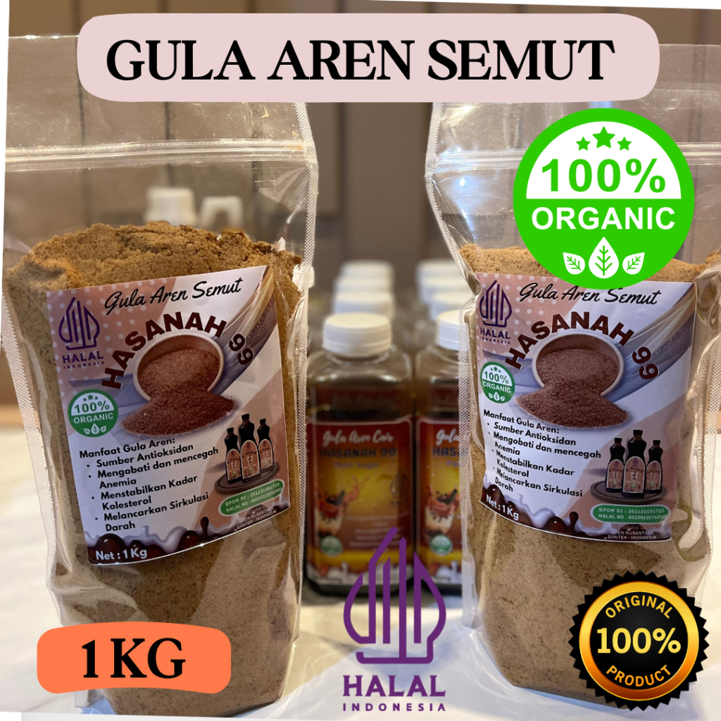 

Gula Aren Semut Asli Alami Murni Premium 1kg
