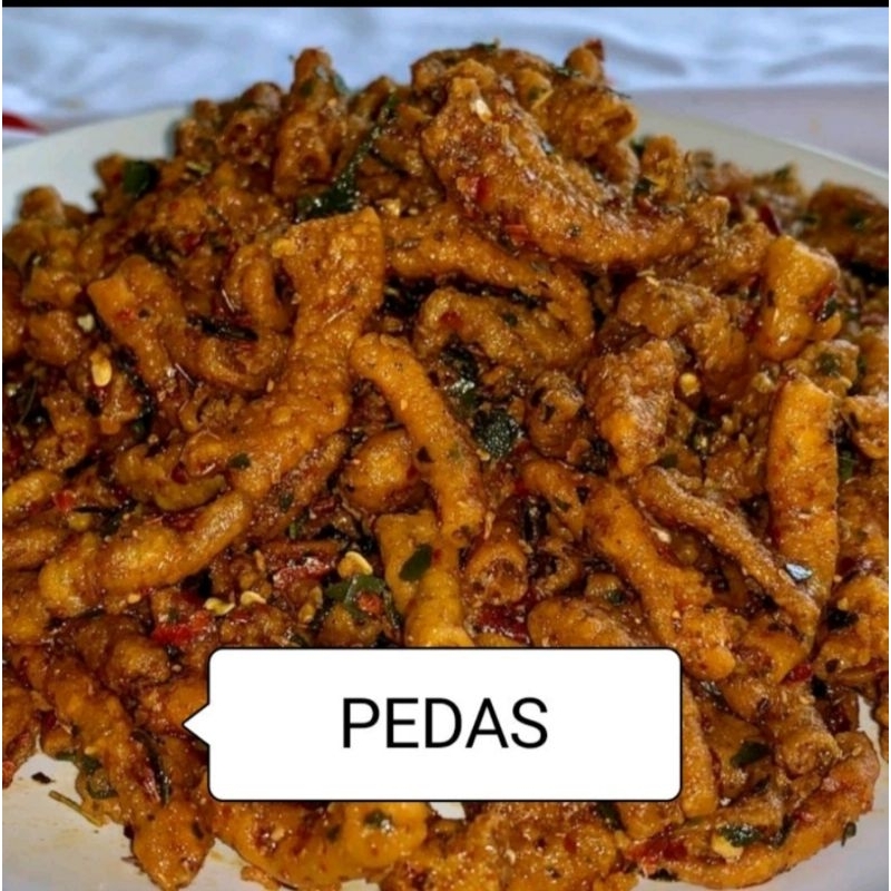 

Usus pedas renyah daun jeruk 250 gram