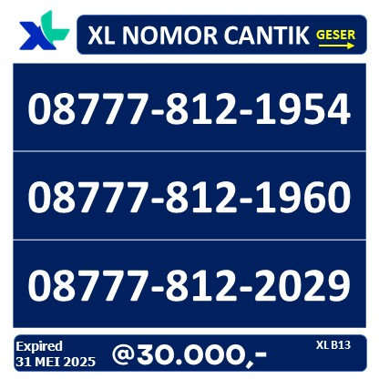 Nomor Cantik XL SERI TAHUN