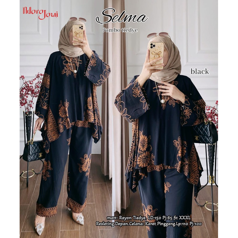 SELMA SET/ SETELAN KATUN RAYON PREMIUM BY NDORO JOWI
