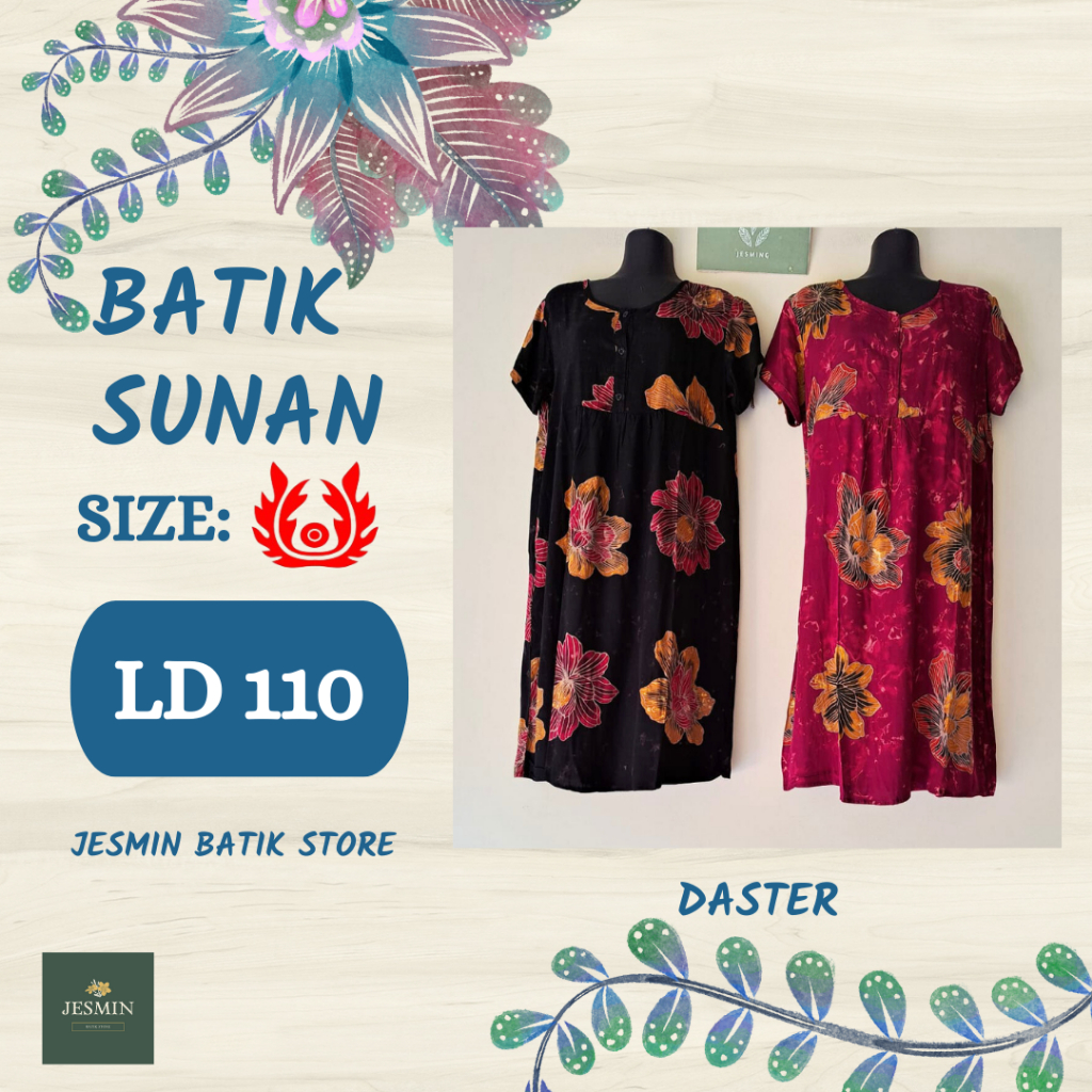 Daster Tangan Batik Sunan Santai di Rumah Model LBBK Kantung Busui