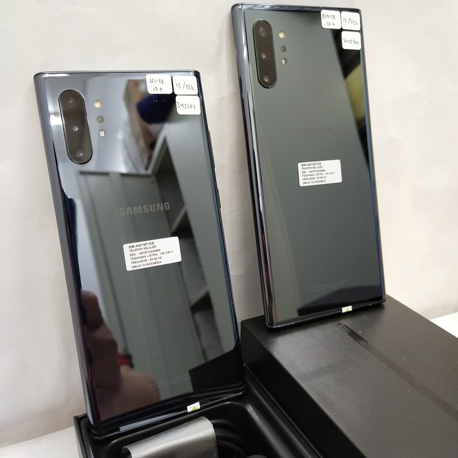 SAMSUNG NOTE 10 PLUS Ram 12/256GB Second Lengkap Fullsett Original