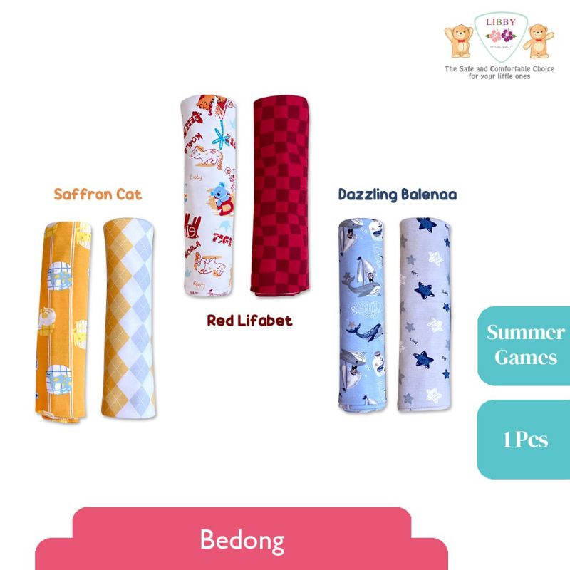 Bedong LIBBY Bayi / Perlengkapan Bayi 90 x 110 CM Harga per 3pcs