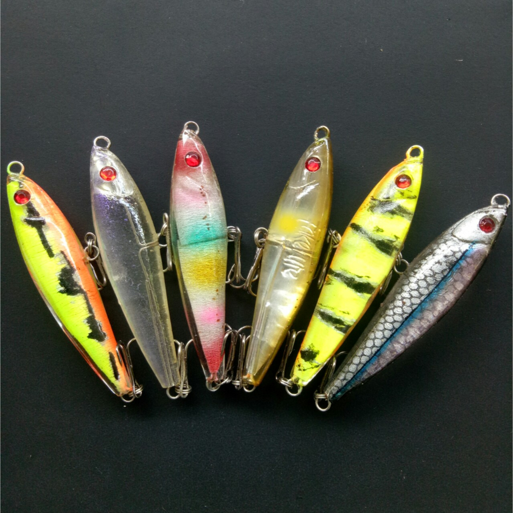 Swimmer Resin Fake Lure 6 cm Umpan Pancing Casting Hampala Mahser Baby GT Kerapu Baramundi Gabus Ter