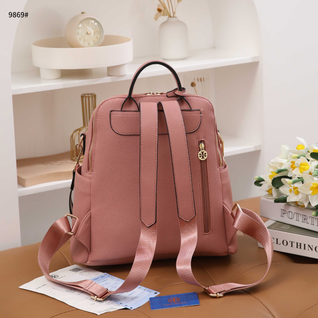 T 9869 Backpack Shoulder Bag 2in1 in Togo Leather