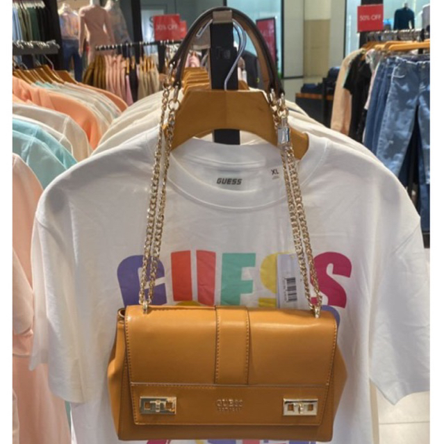 READY STOCK SALE TAS GUESS - GIULLY CONVERTIBLE CROSSBODY FLAP ORIGINAL COUNTER