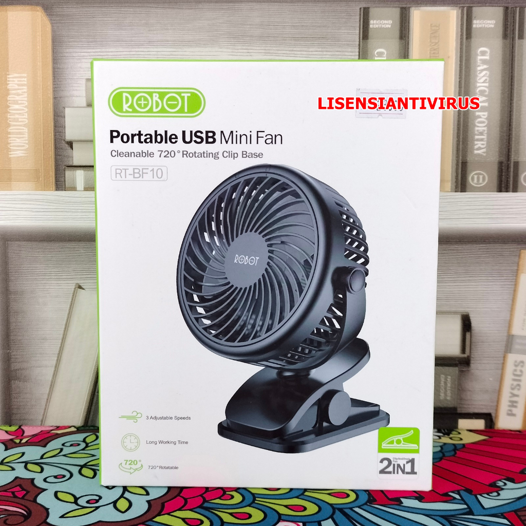Kipas Angin Portable Robot Portable Mini Fan RT BF10 Kipas Angin Mini